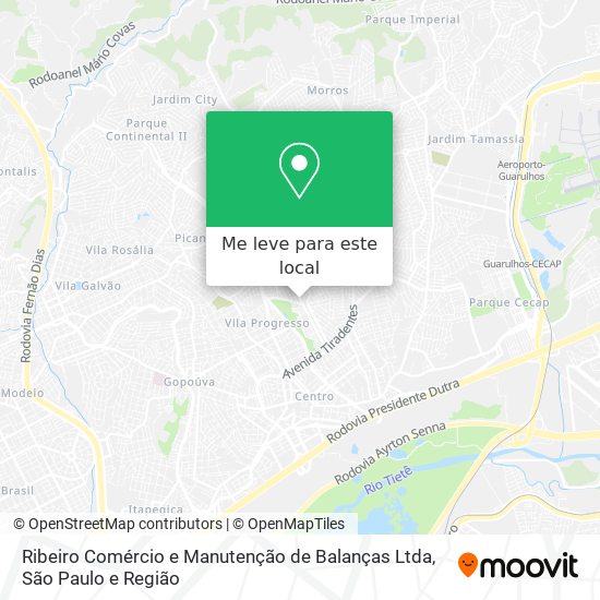 Ribeiro Comércio e Manutenção de Balanças Ltda mapa