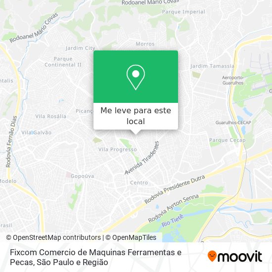 Fixcom Comercio de Maquinas Ferramentas e Pecas mapa