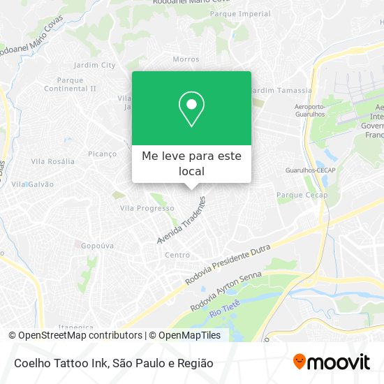Coelho Tattoo Ink mapa