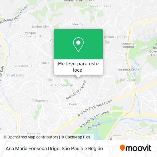 Ana Maria Fonseca Drigo mapa