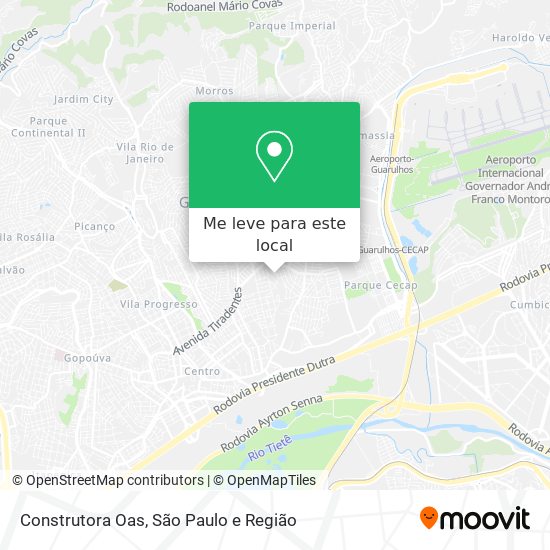 Construtora Oas mapa