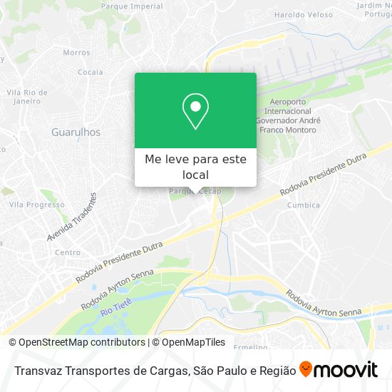 Transvaz Transportes de Cargas mapa