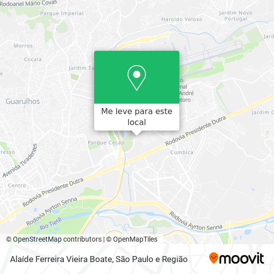 Alaíde Ferreira Vieira Boate mapa