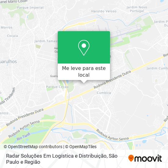 Radar Soluções Em Logística e Distribuição mapa