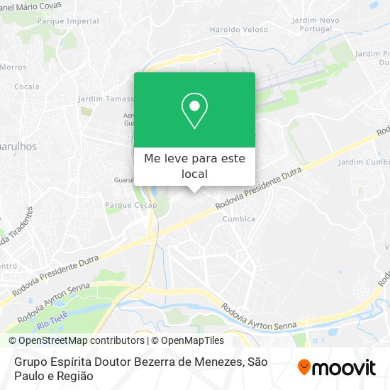 Grupo Espírita Doutor Bezerra de Menezes mapa