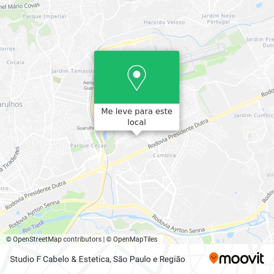 Studio F Cabelo & Estetica mapa