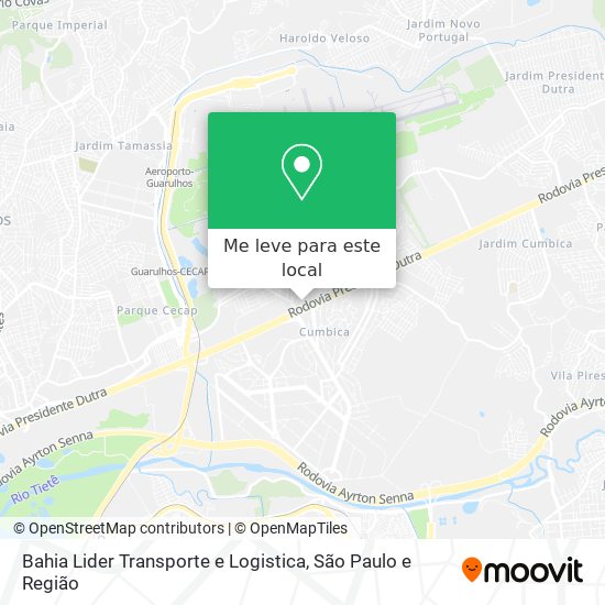 Bahia Lider Transporte e Logistica mapa