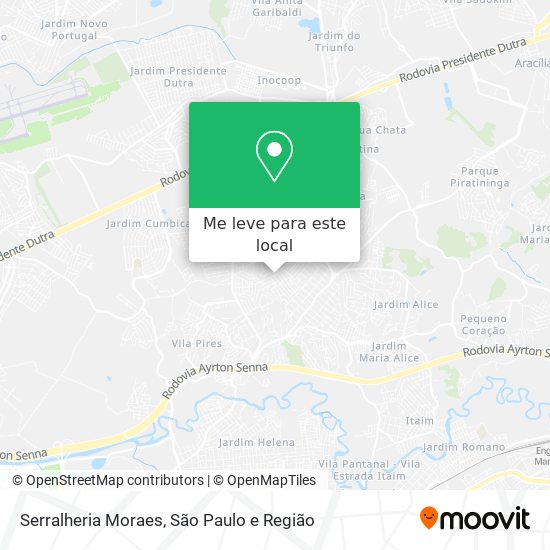 Serralheria Moraes mapa