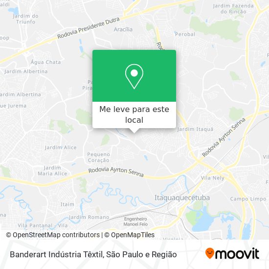 Banderart Indústria Têxtil mapa