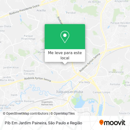 Pib Em Jardim Paineira mapa