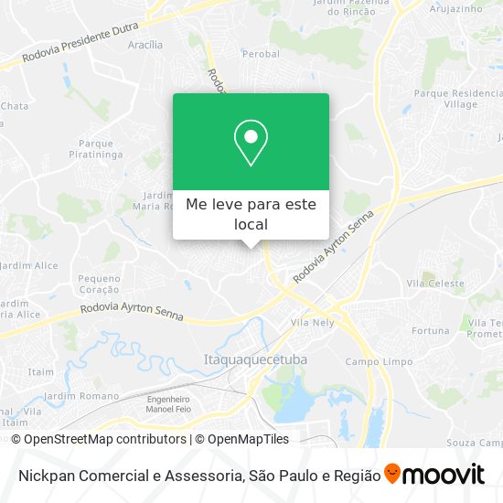 Nickpan Comercial e Assessoria mapa