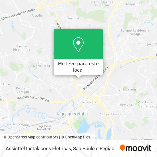 Assisttel Instalacoes Eletricas mapa