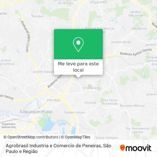Agrobrasil Industria e Comercio de Peneiras mapa