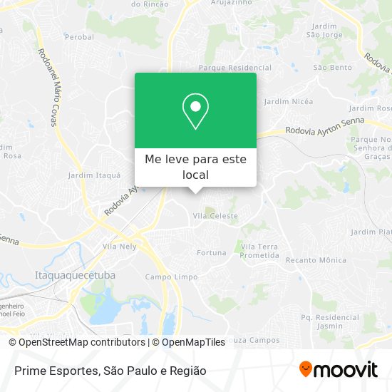 Prime Esportes mapa