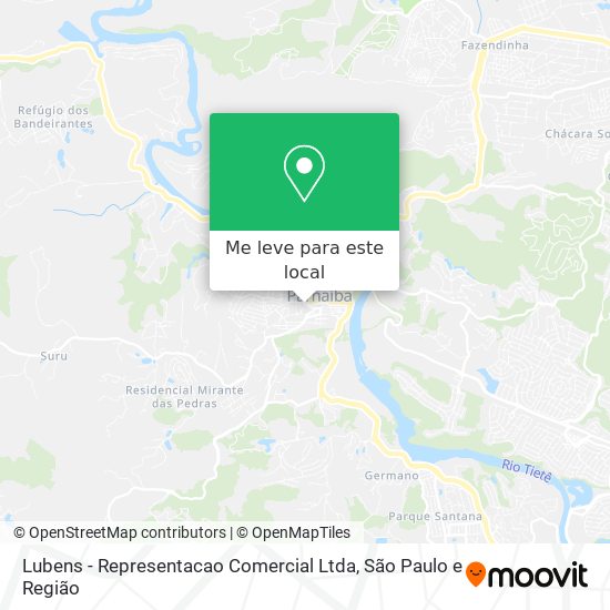 Lubens - Representacao Comercial Ltda mapa