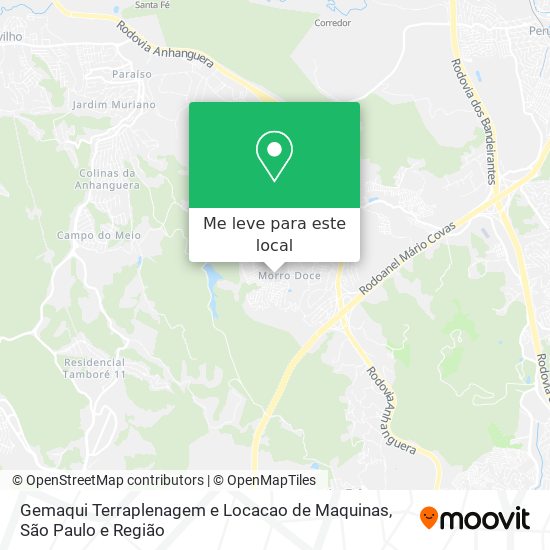 Gemaqui Terraplenagem e Locacao de Maquinas mapa