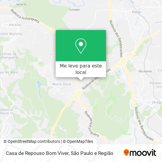 Casa de Repouso Bom Viver mapa