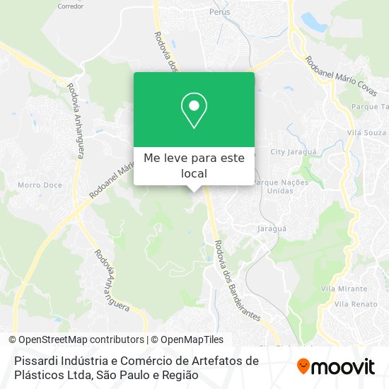 Pissardi Indústria e Comércio de Artefatos de Plásticos Ltda mapa