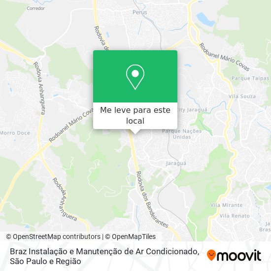 Braz Instalação e Manutenção de Ar Condicionado mapa