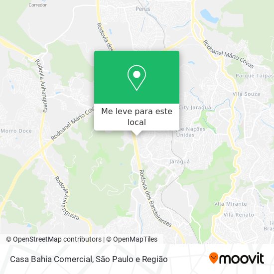 Casa Bahia Comercial mapa