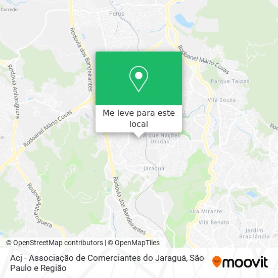 Acj - Associação de Comerciantes do Jaraguá mapa