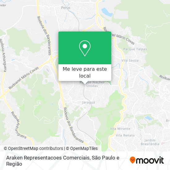 Araken Representacoes Comerciais mapa