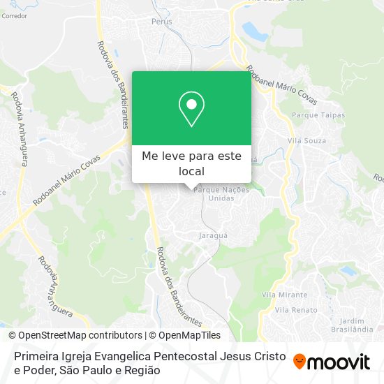 Primeira Igreja Evangelica Pentecostal Jesus Cristo e Poder mapa