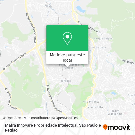 Mafra Innovare Propriedade Intelectual mapa