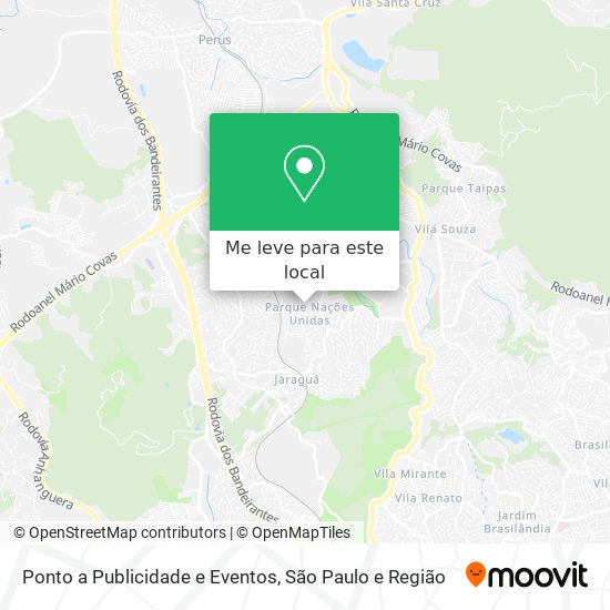 Ponto a Publicidade e Eventos mapa