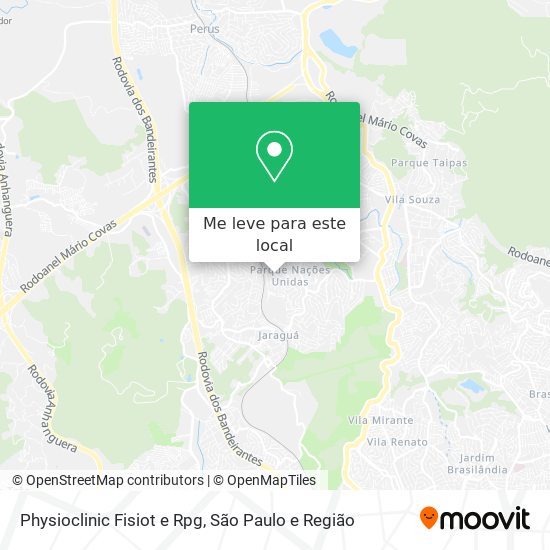 Physioclinic Fisiot e Rpg mapa