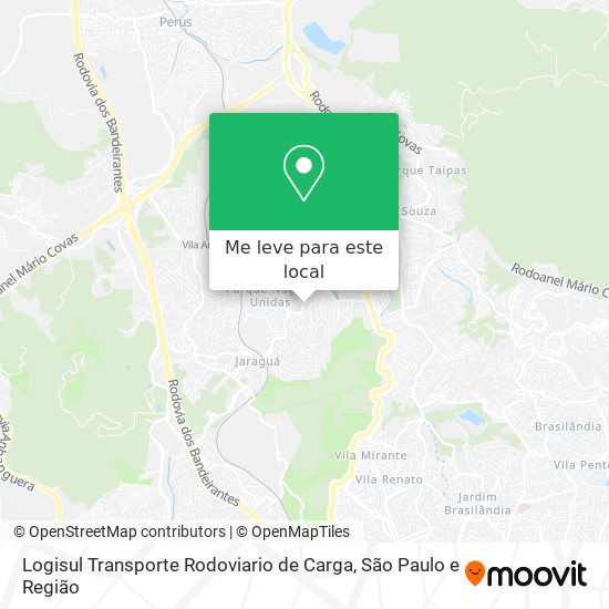 Logisul Transporte Rodoviario de Carga mapa