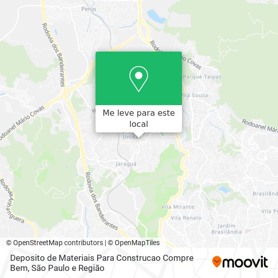 Deposito de Materiais Para Construcao Compre Bem mapa