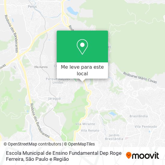 Escola Municipal de Ensino Fundamental Dep Roge Ferreira mapa