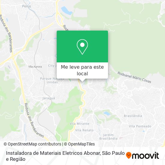 Instaladora de Materiais Eletricos Abonar mapa