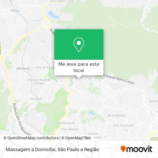 Massagem a Domicílio mapa