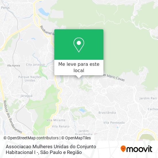 Associacao Mulheres Unidas do Conjunto Habitacional I - mapa