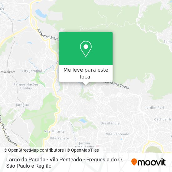Largo da Parada - Vila Penteado - Freguesia do Ó mapa