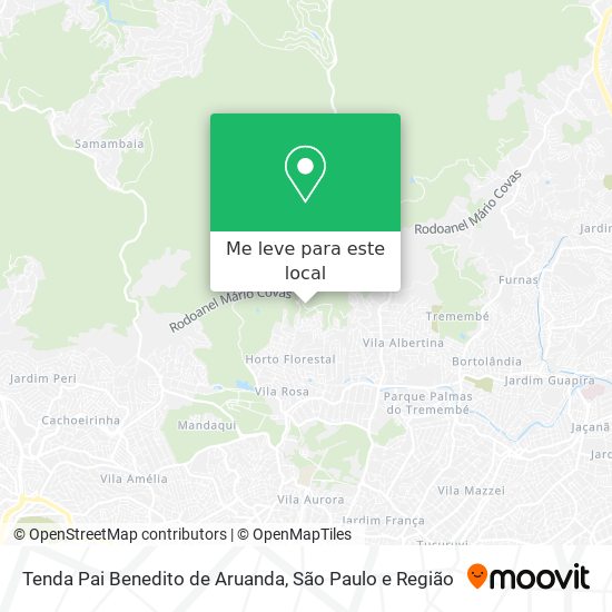 Tenda Pai Benedito de Aruanda mapa