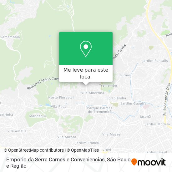 Emporio da Serra Carnes e Conveniencias mapa