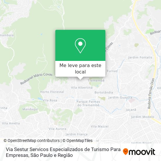 Via Sestur Servicos Especializados de Turismo Para Empresas mapa