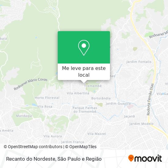 Recanto do Nordeste mapa