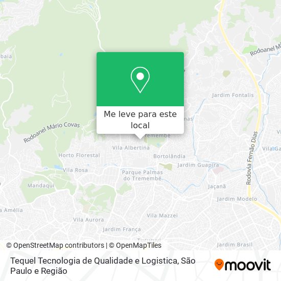 Tequel Tecnologia de Qualidade e Logistica mapa