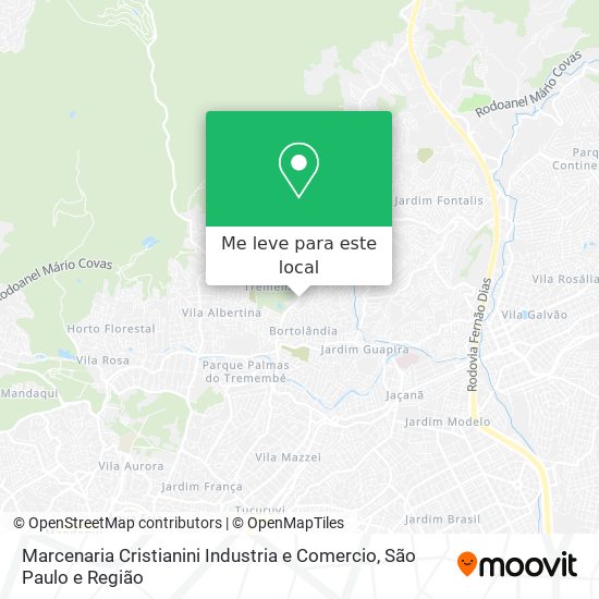Marcenaria Cristianini Industria e Comercio mapa