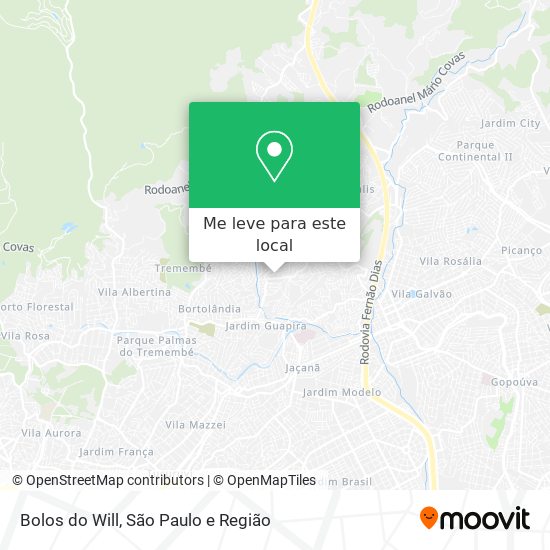Bolos do Will mapa