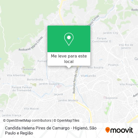 Candida Helena Pires de Camargo - Higienó mapa