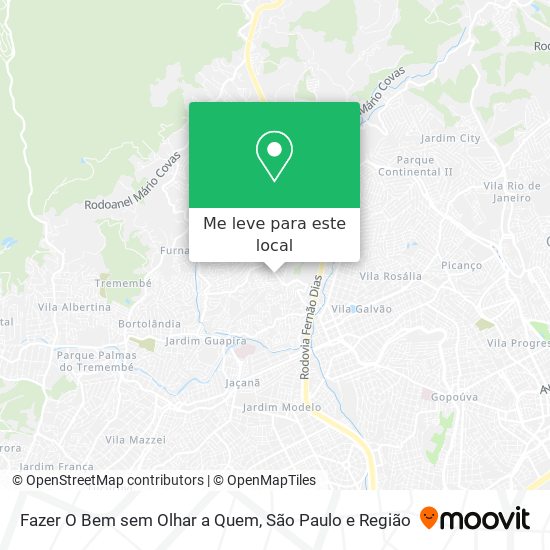 Fazer O Bem sem Olhar a Quem mapa