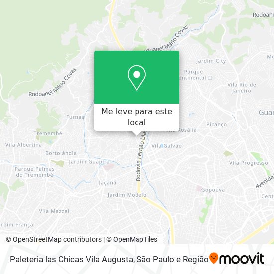 Paleteria las Chicas Vila Augusta mapa