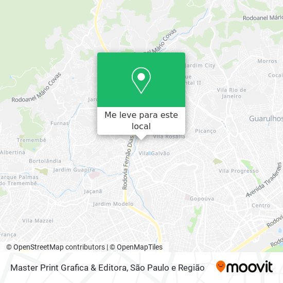 Master Print Grafica & Editora mapa