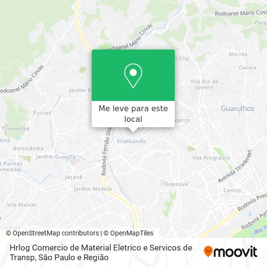 Hrlog Comercio de Material Eletrico e Servicos de Transp mapa