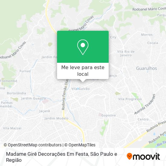 Madame Girê Decorações Em Festa mapa